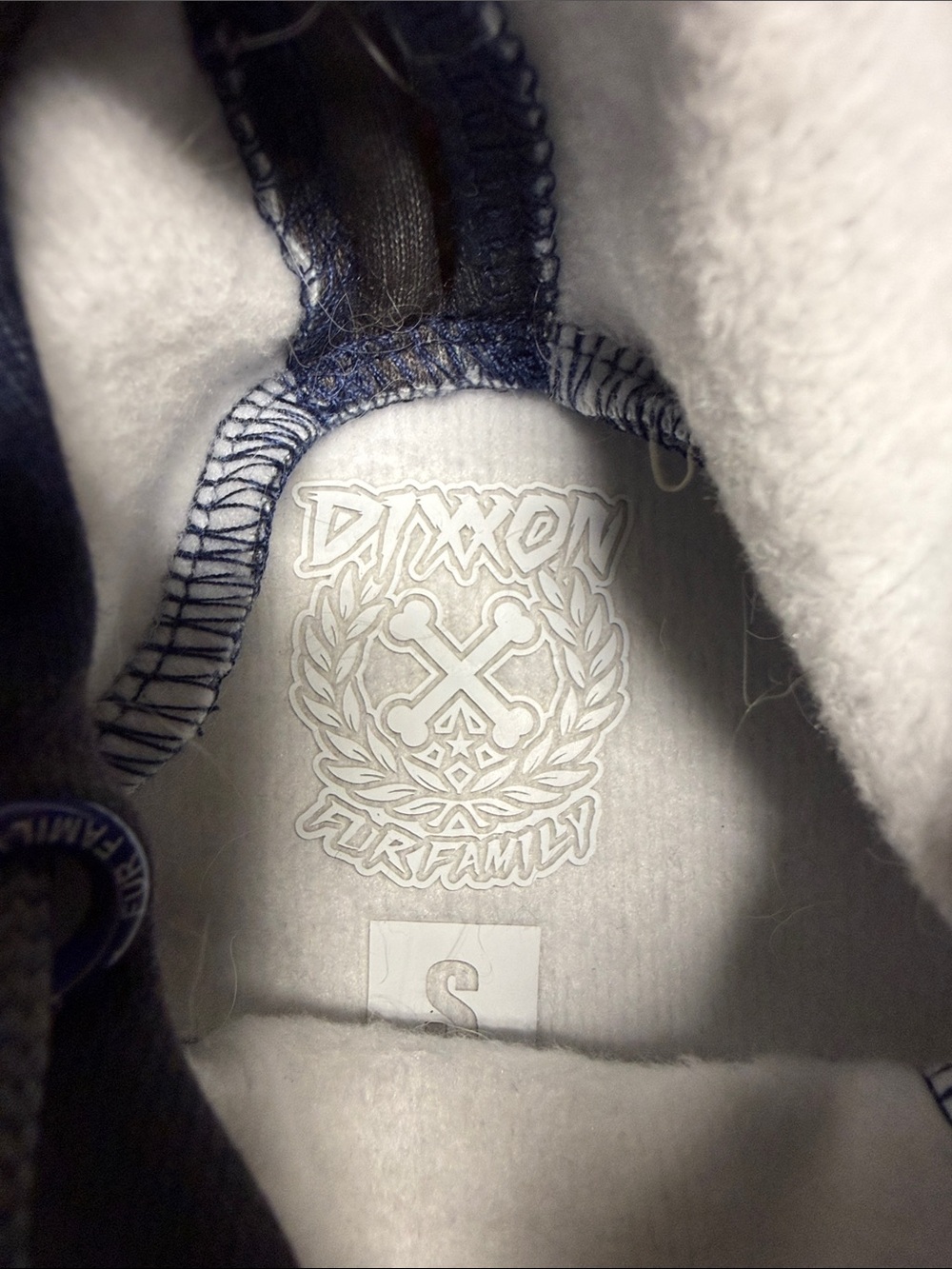 DIXXON Blue and Navy Plaid Dog Hoodie - Picture 2 of 5